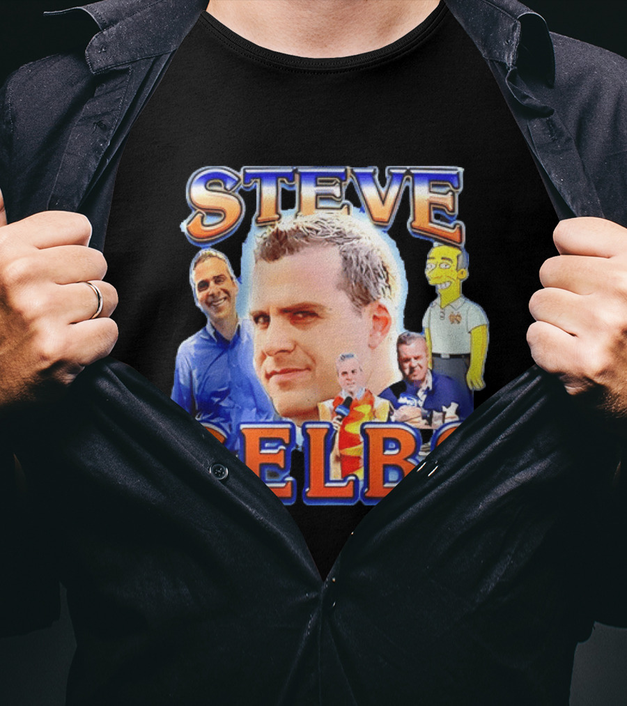 Steve Gelbs Bootleg Photo Collage Simpsonized Cartoon Hot Dog Suit T-Shirt