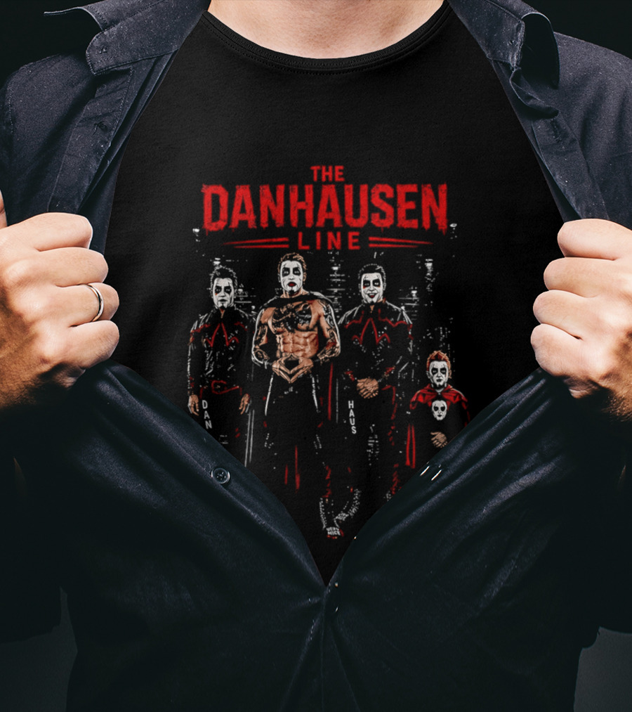 The Danhausen Line Dan Haus Wrestling Characters T-Shirt