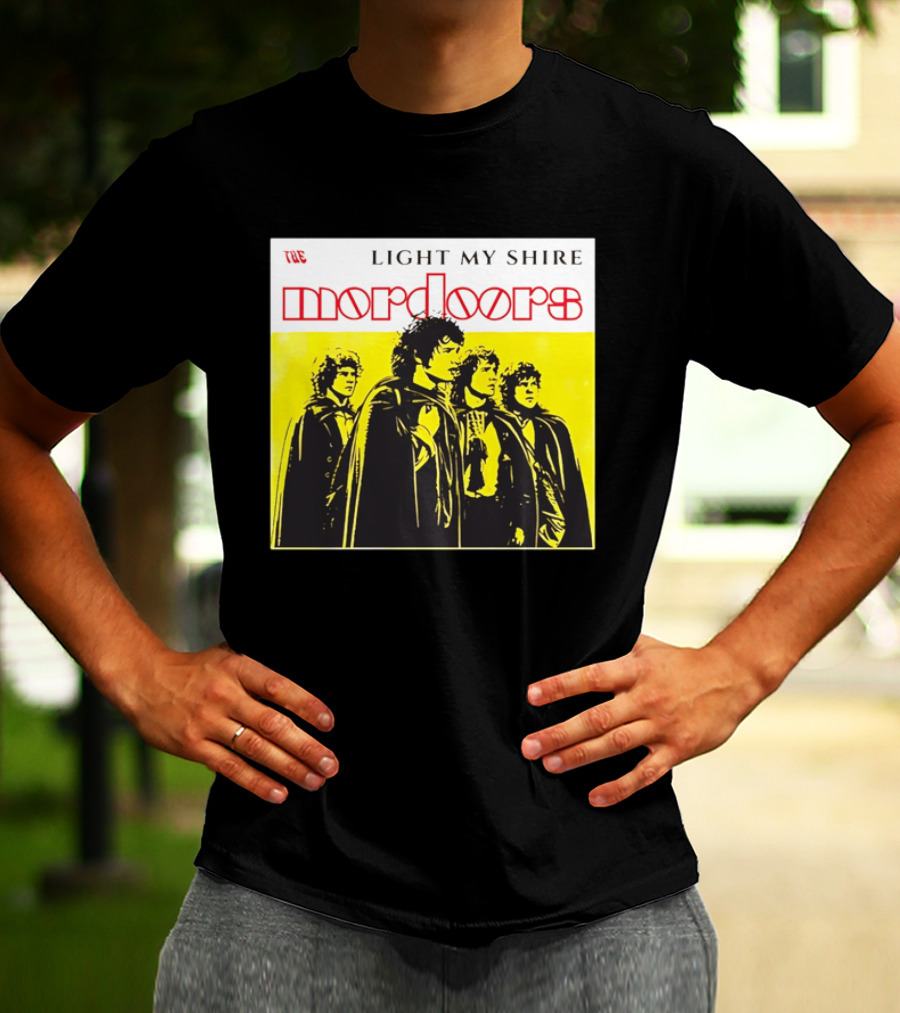The Light My Shire Mordoors Four Hobbits Cloaks Yellow T-Shirt