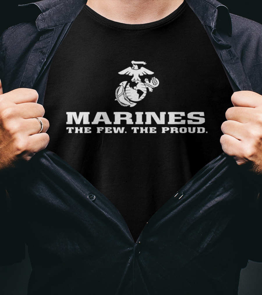 Marines The Few The Proud Eagle Globe Anchor T-Shirt