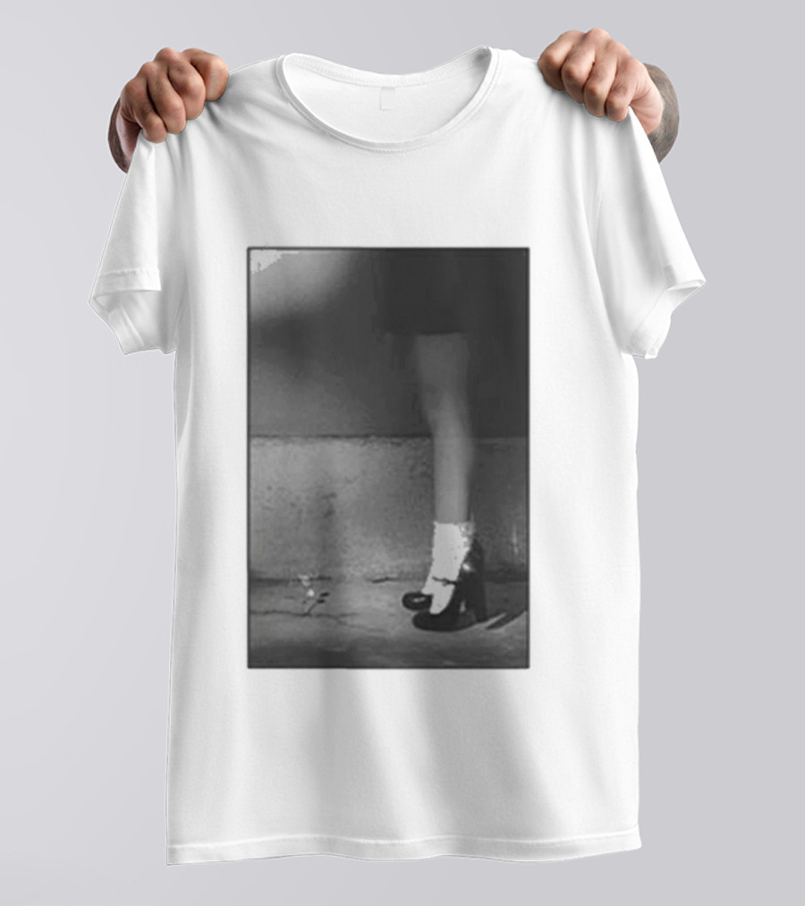 Ariana Grande Petal In The Pavement Vintage Aesthetic Monochrome T-Shirt