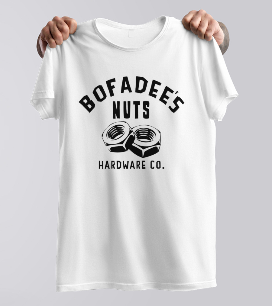 Bofadee's Nuts Hardware Co Two Hexagonal Fasteners T-Shirt