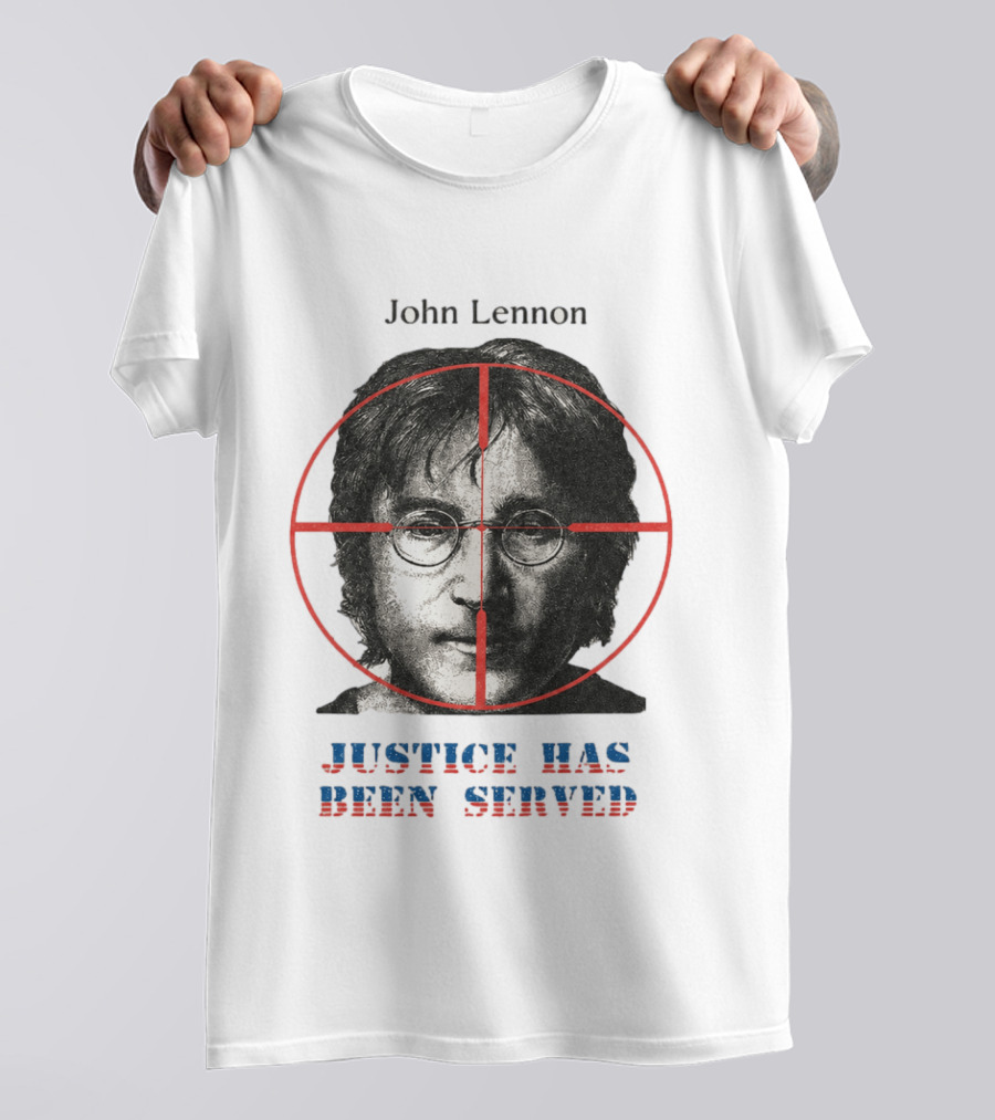 John Lennon Justice Has Been Served Crosshair Target T-Shirt