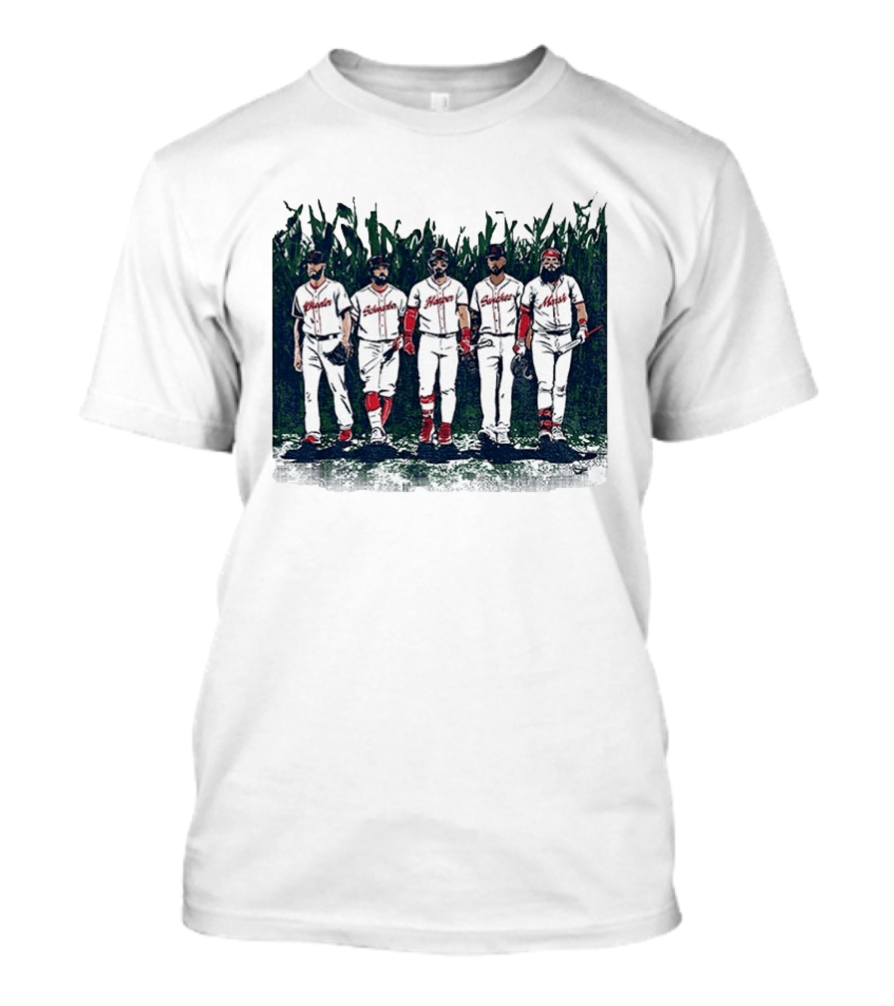 Iowa Cornfield Philadelphia Phillies Baseball Is This Heaven T-Shirt