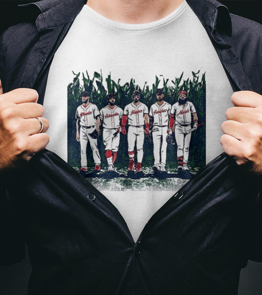 Iowa Cornfield Philadelphia Phillies Baseball Is This Heaven T-Shirt