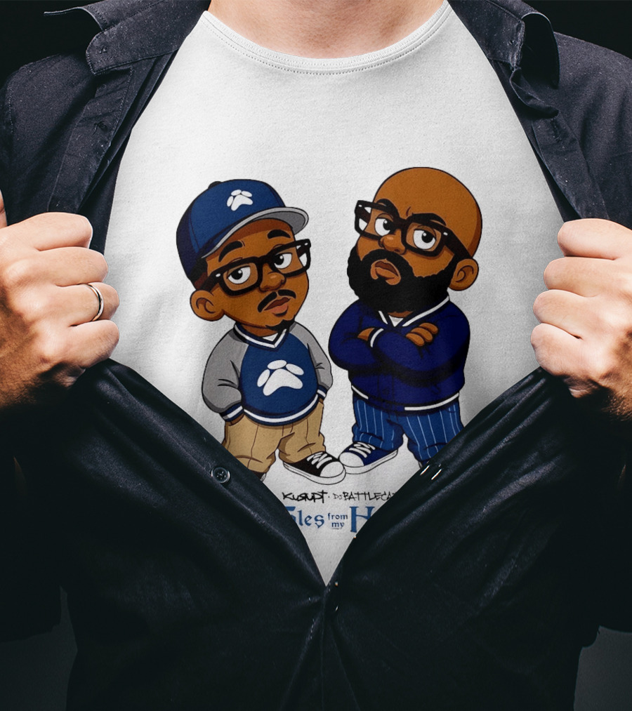 Kurupt DJ Battlecat Tales From My Hood Characters T-Shirt