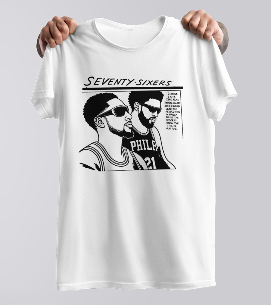 Seventy Sixers Embiid Maxey Philly 21 T-Shirt