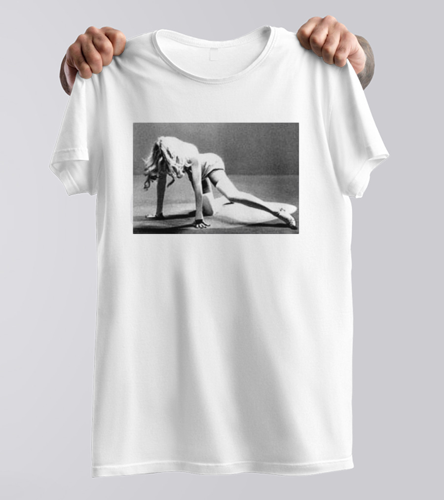 Madonna Confessions II Dance Floor Iconic Pose Black And White T-Shirt