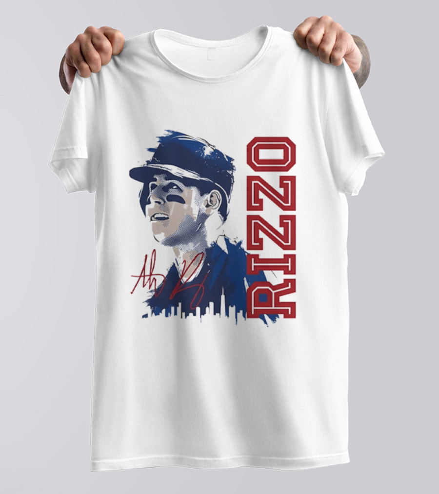 Rizzo Halftone Player Skyline Signatures T-Shirt