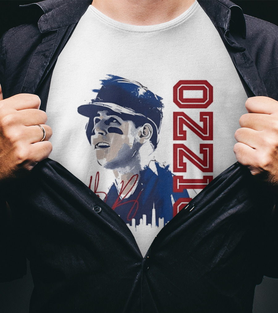 Rizzo Halftone Player Skyline Signatures T-Shirt