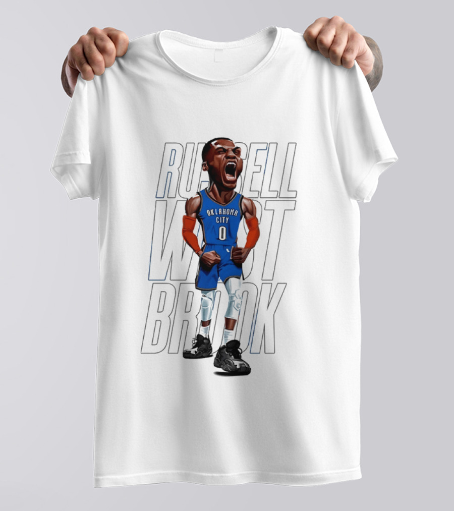 Russell Westbrook Oklahoma City Thunder 0 Basketball Scream T-Shirt
