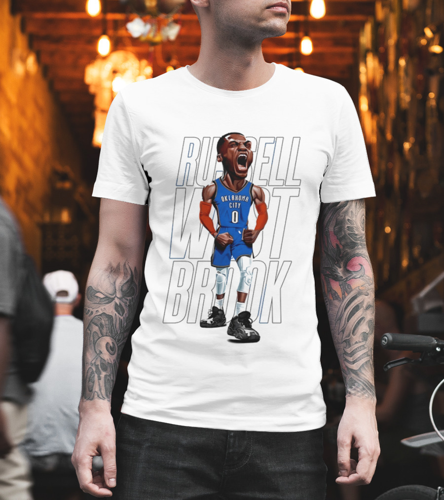 Russell Westbrook Oklahoma City Thunder 0 Basketball Scream T-Shirt