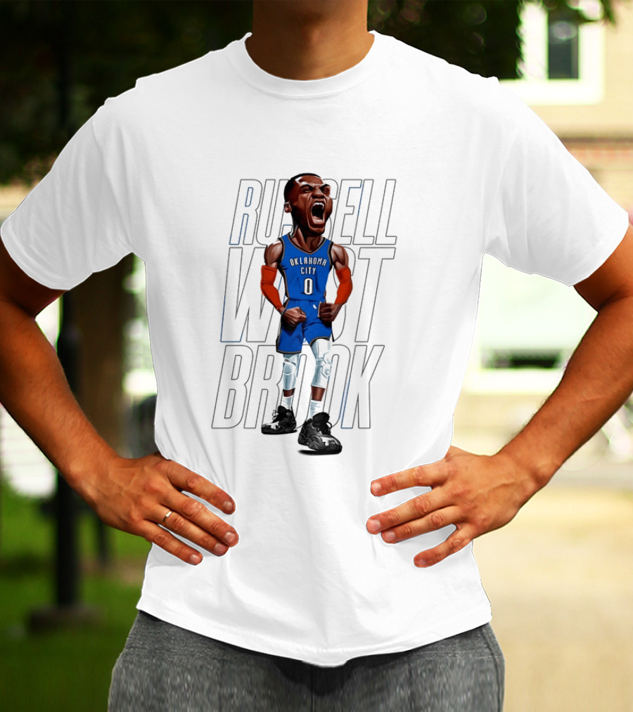 Russell Westbrook Oklahoma City Thunder 0 Basketball Scream T-Shirt