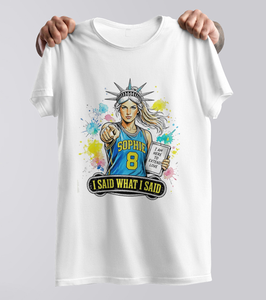 Sophie Cunningham Liberty Number 8 Jersey I Said What I Said Extend Love T-Shirt