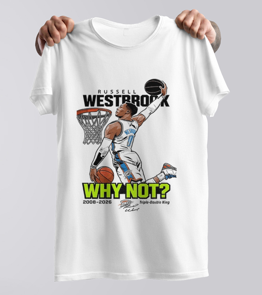 Russell Westbrook Why Not Triple Double King 2008 2026 T-Shirt