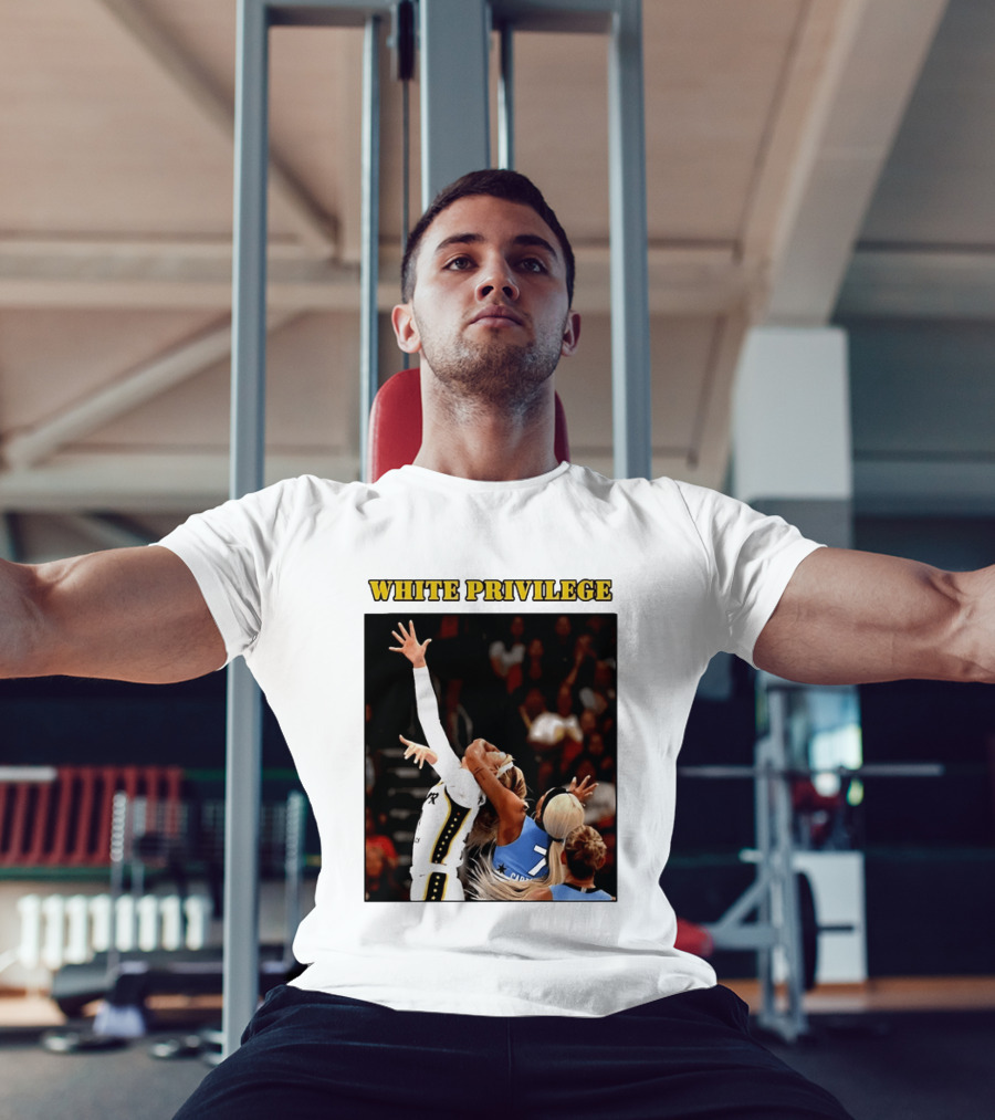 WHITE PRIVILEGE Sophie Cunningham DiJonai Carrington Basketball Confrontation T-Shirt
