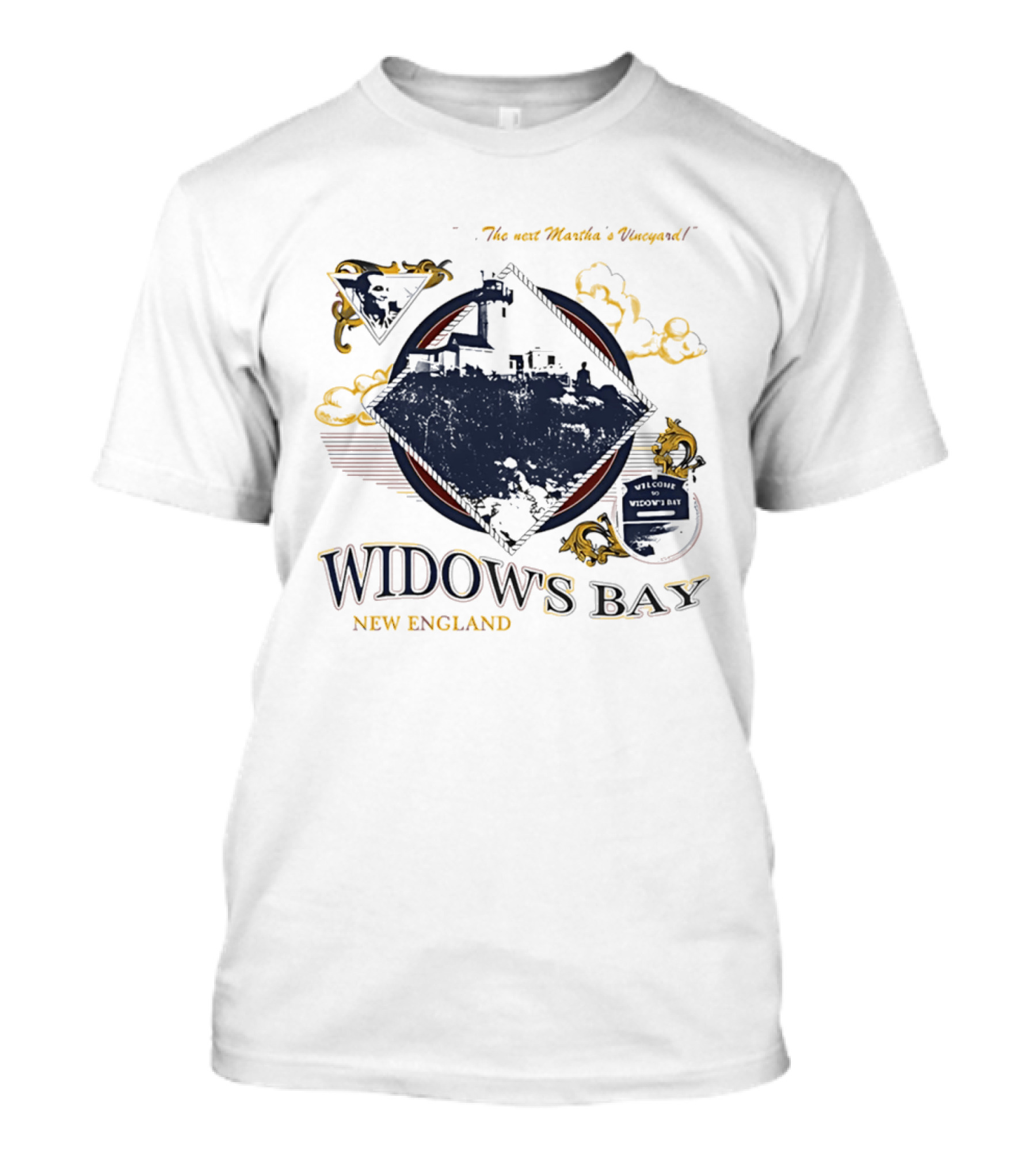 Widow's Bay New England The Next Maine's Vineyard Mysterious Island T-Shirt