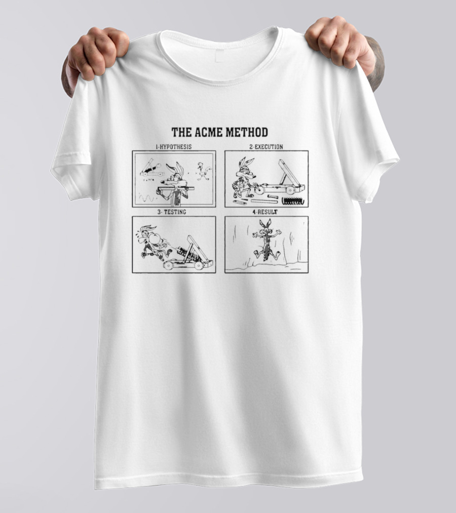 Wile E Coyote The Acme Method Hypothesis Execution Testing Result T-Shirt