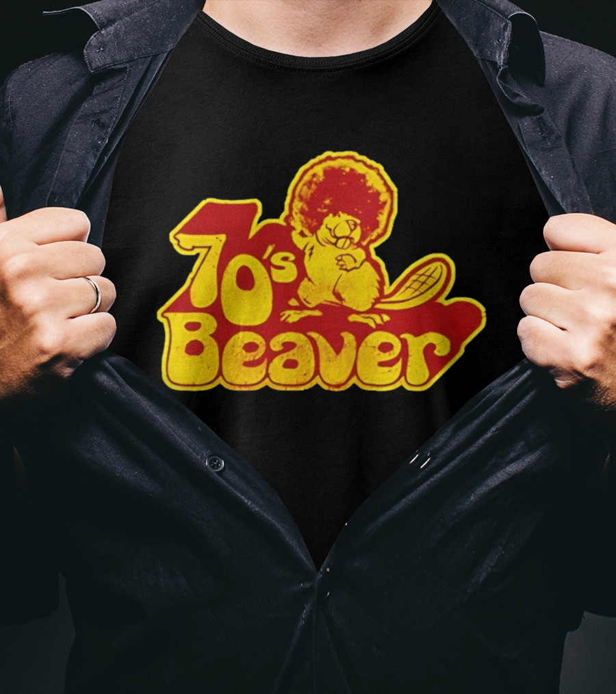 70's Beaver Retro Funky Cartoon T-Shirt