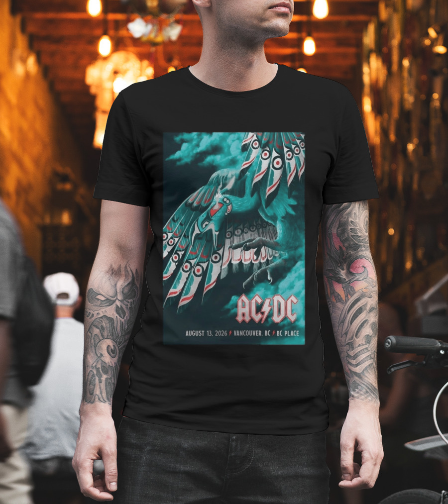 AC DC August 13 2026 Vancouver BC Place T-Shirt