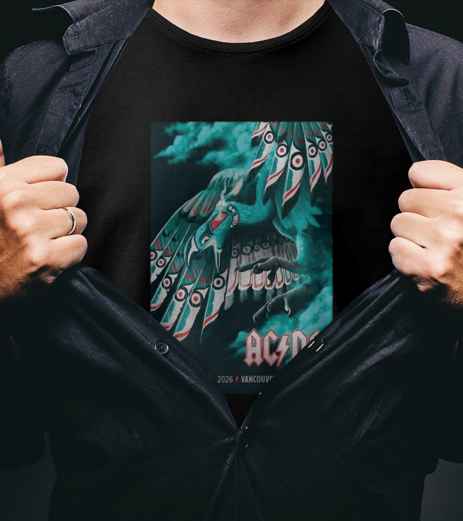 AC DC August 13 2026 Vancouver BC Place T-Shirt