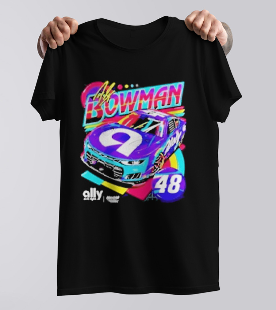 Alex Bowman 48 Ally Hendrick Motorsports Racing Car T-Shirt