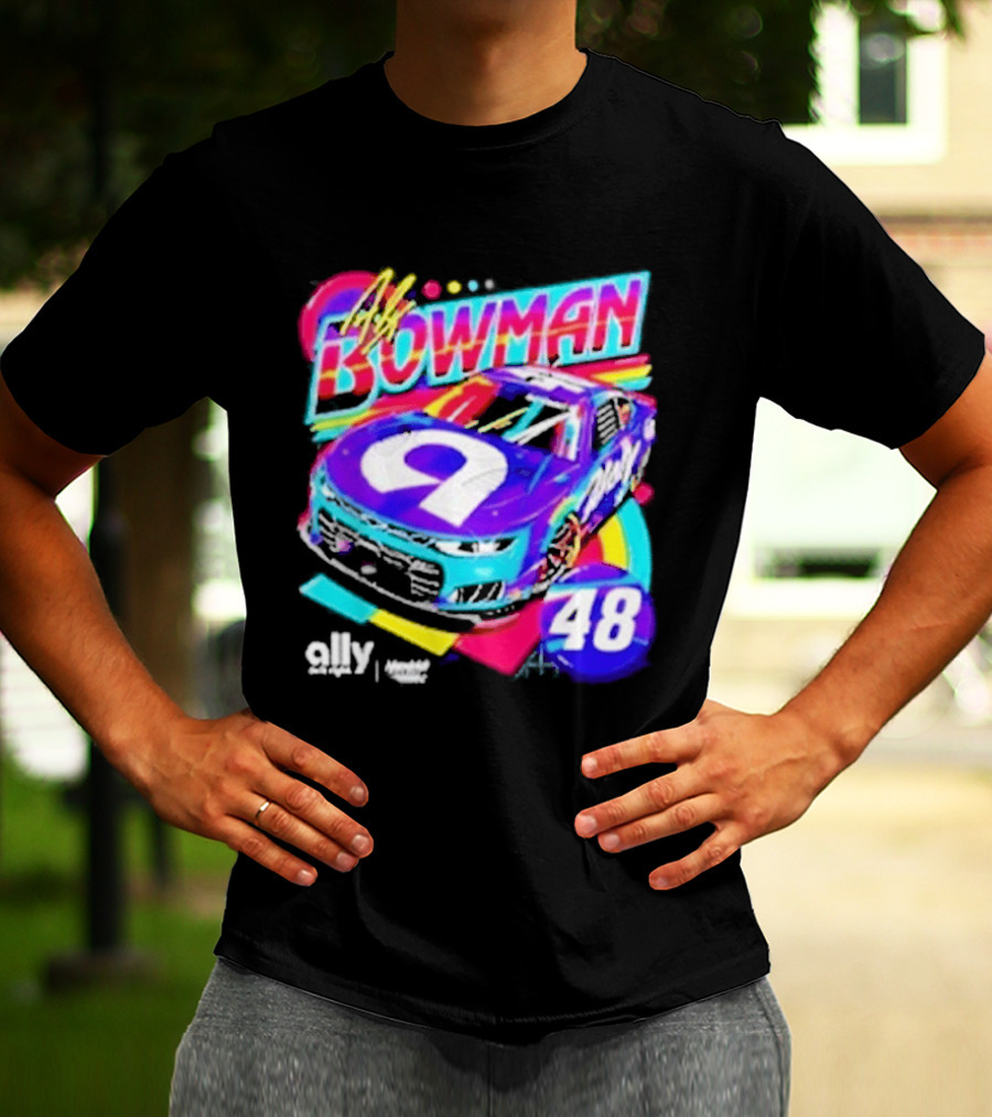Alex Bowman 48 Ally Hendrick Motorsports Racing Car T-Shirt