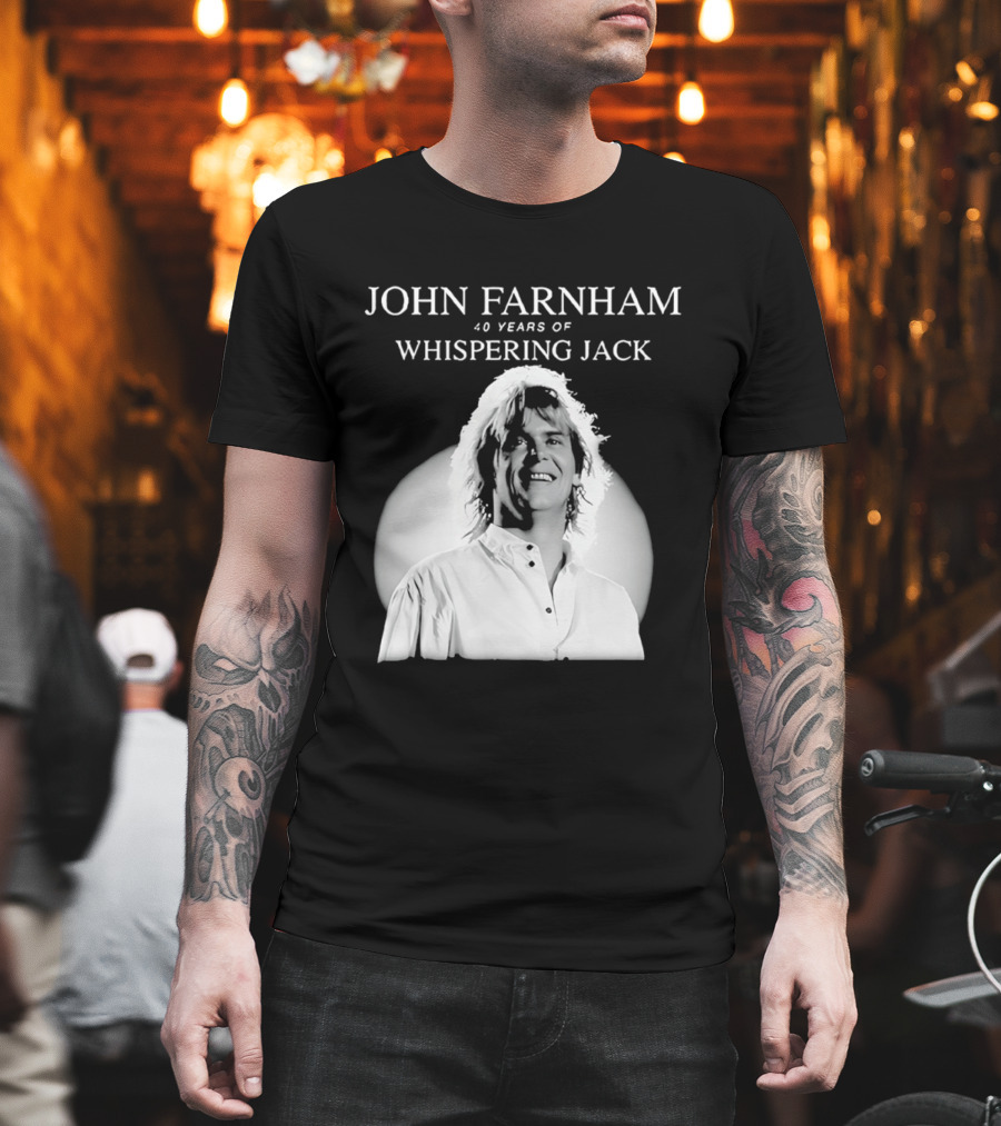 40 Years Of John Farnham Whispering Jack T-Shirt