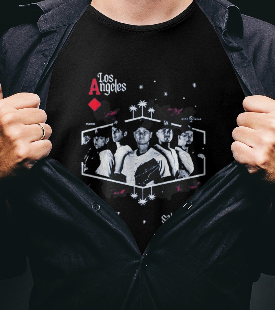 Los Angeles Aces Kike Hernandez Baseball Team Player Lineup T-Shirt