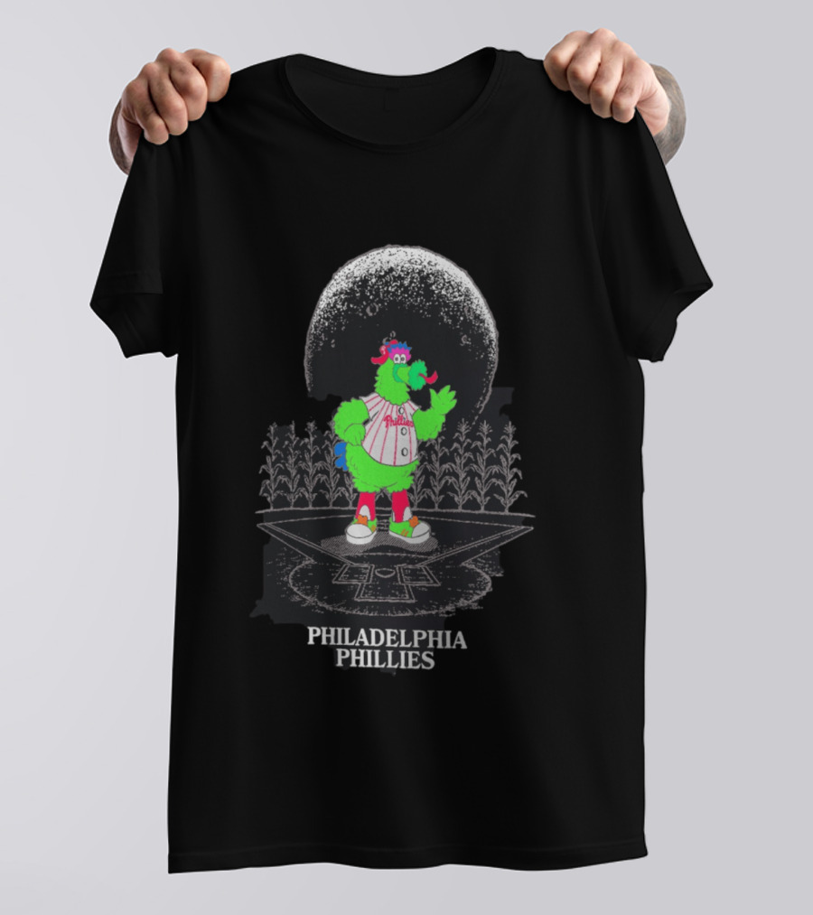 Philadelphia Phillies Field Of Dreams Phanatic Baseball Cornfield Moon T-Shirt
