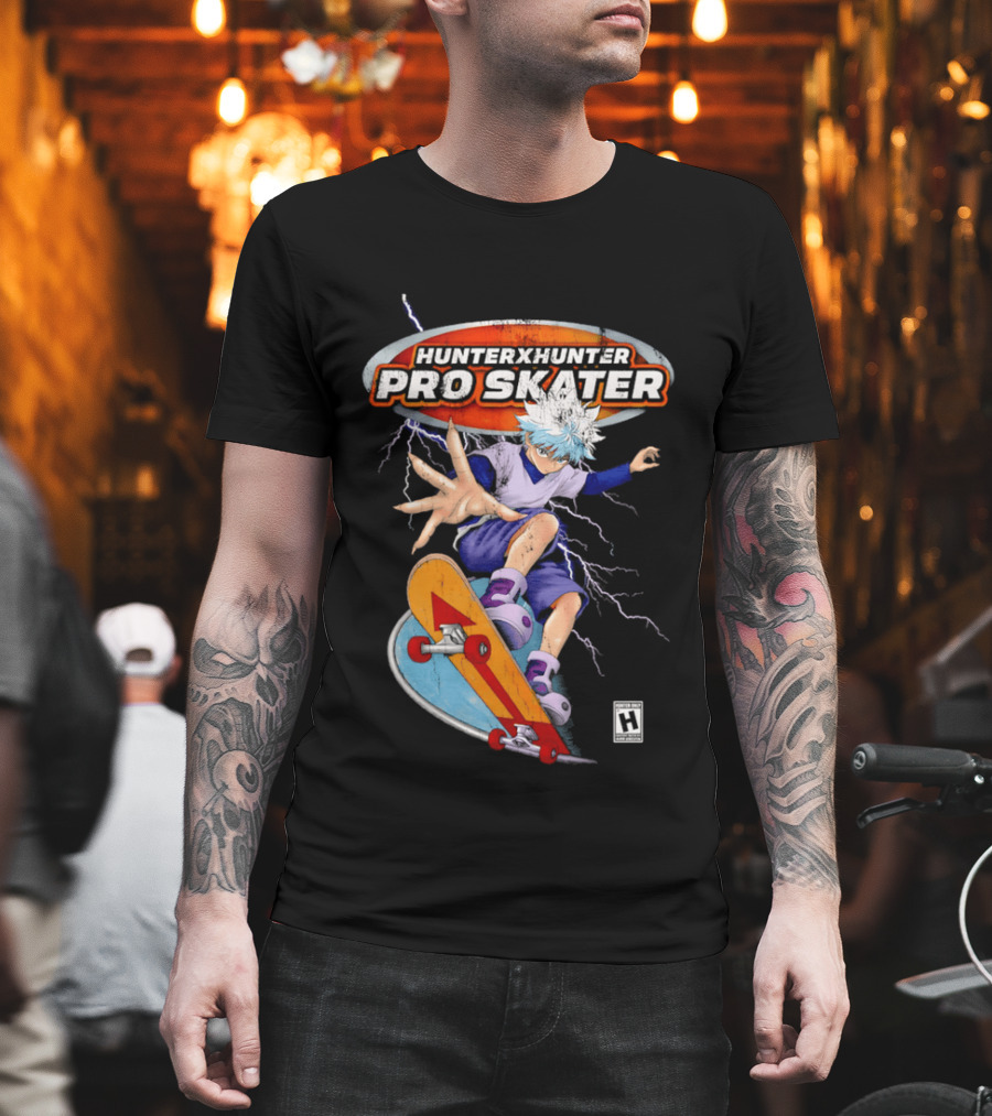 Hunter X Hunter Pro Skater Killua Zoldyck Lightning Skateboard T-Shirt