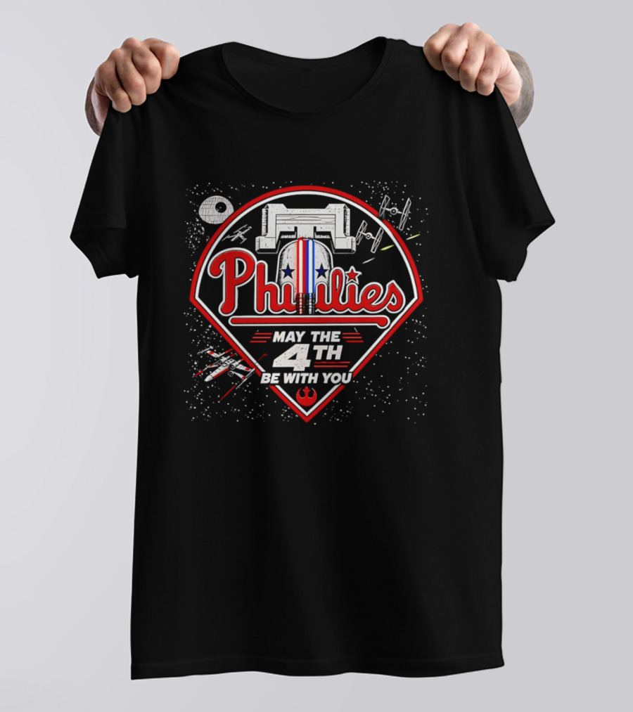 Phillies May The 4th Be With You MLB Star Wars Celebration T-Shirt