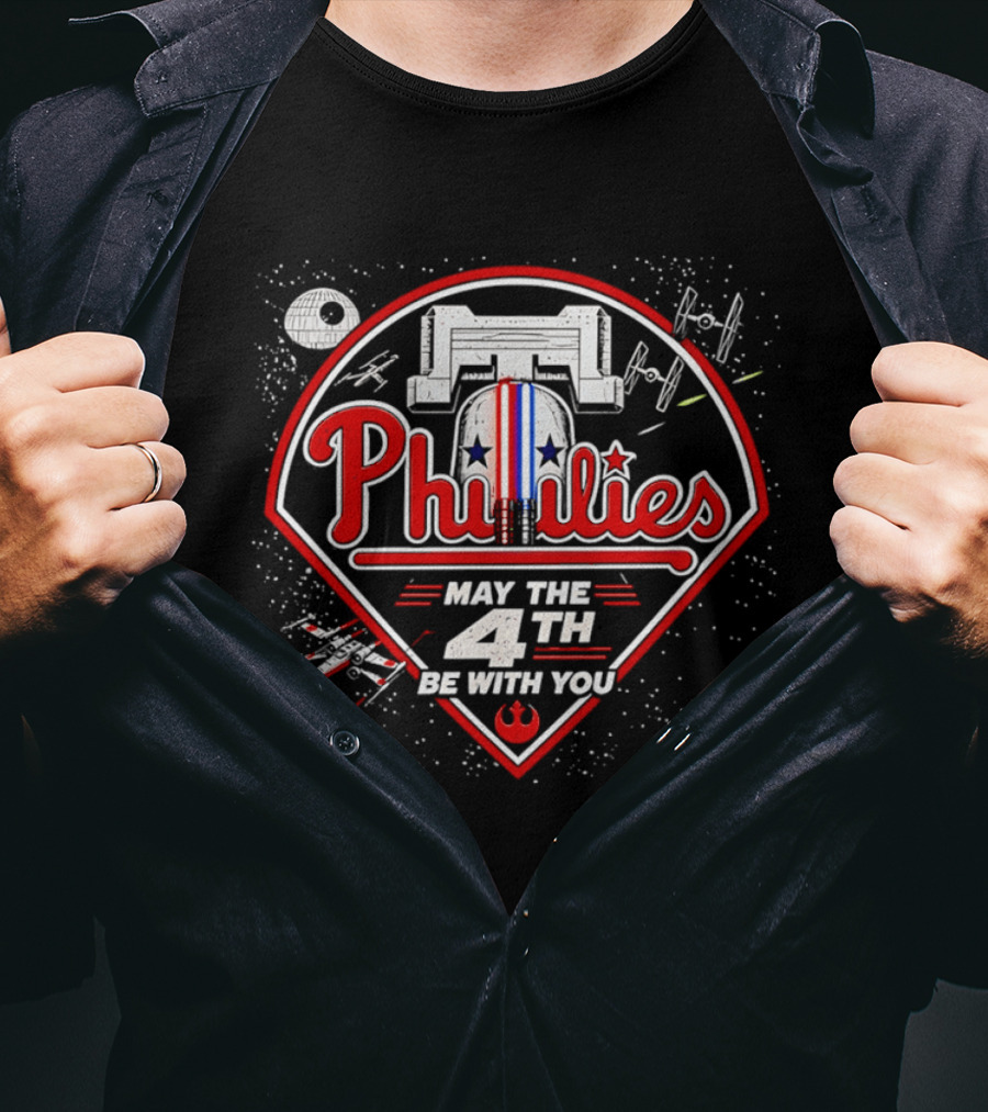 Phillies May The 4th Be With You MLB Star Wars Celebration T-Shirt