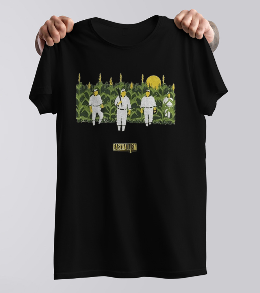 Phillies Vs Twins Field Of Dreams Baseballism Cornfield Players Sun T-Shirt