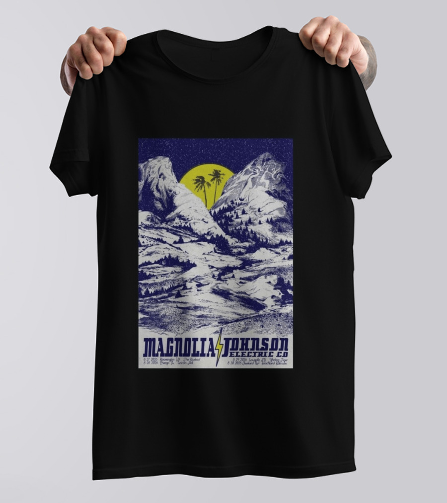 Magnolia Johnson Electric Co Tour 2026 Bloomington Chicago Lincoln Hall Louisville Bowling Green T-Shirt