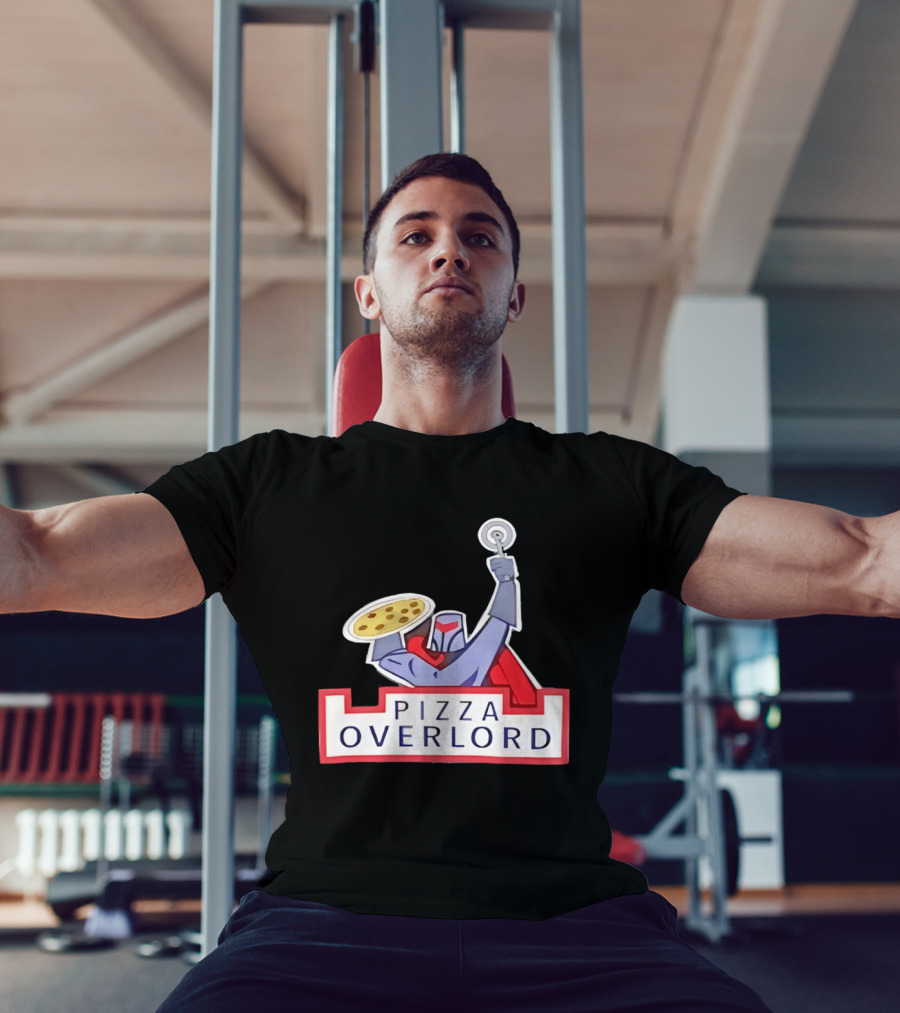 Pizza Overlord Knight With Pizza Slice And Cutter T-Shirt