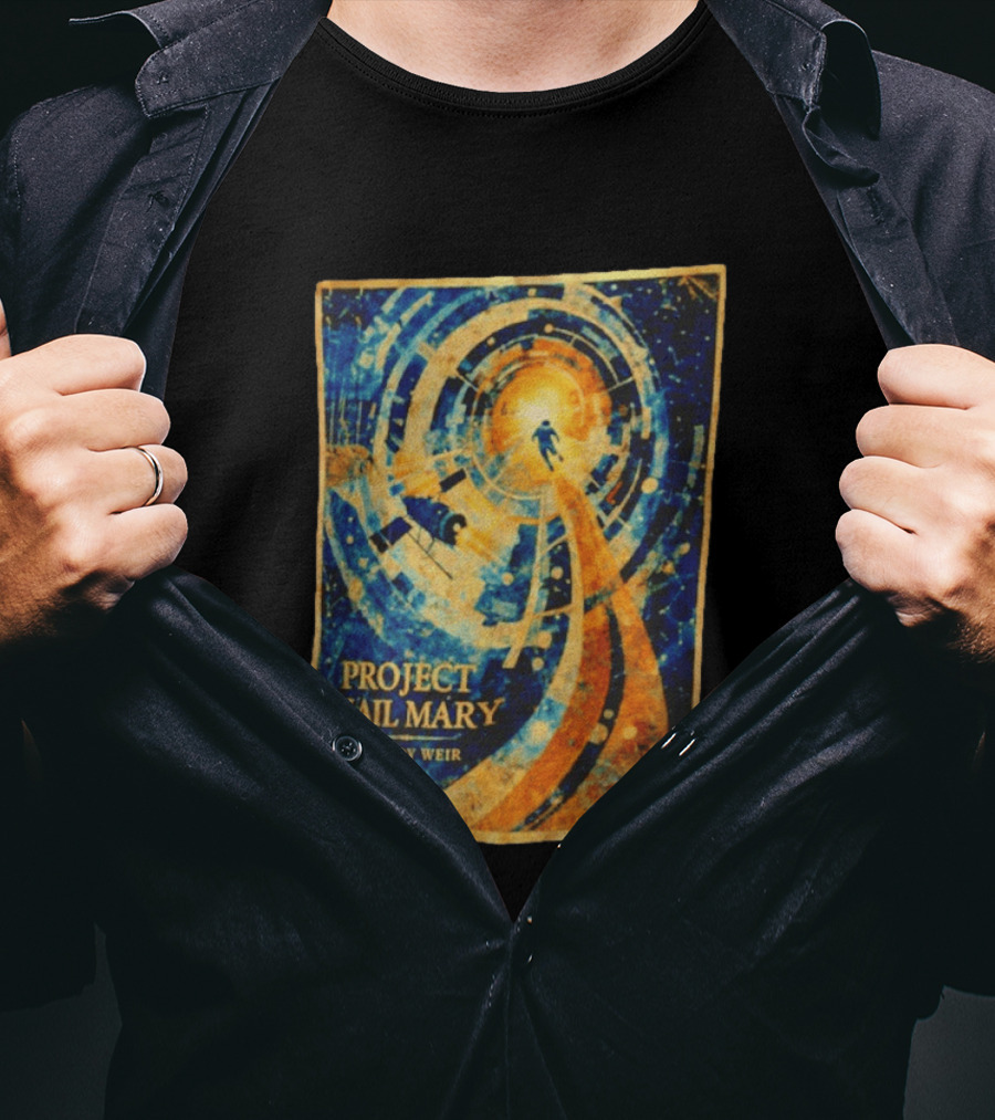 Project Hail Mary By Andy Weir Space Adventure T-Shirt