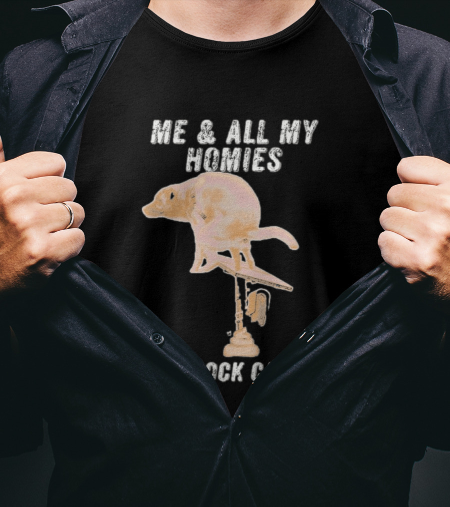 Me And All My Homies Hate Flock Cameras T-Shirt