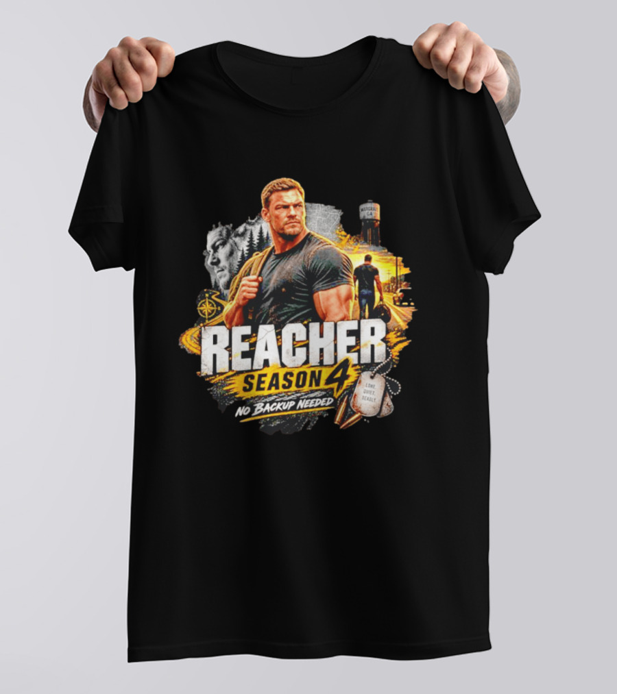 Reacher Season 4 No Backup Needed Morgan GA T-Shirt