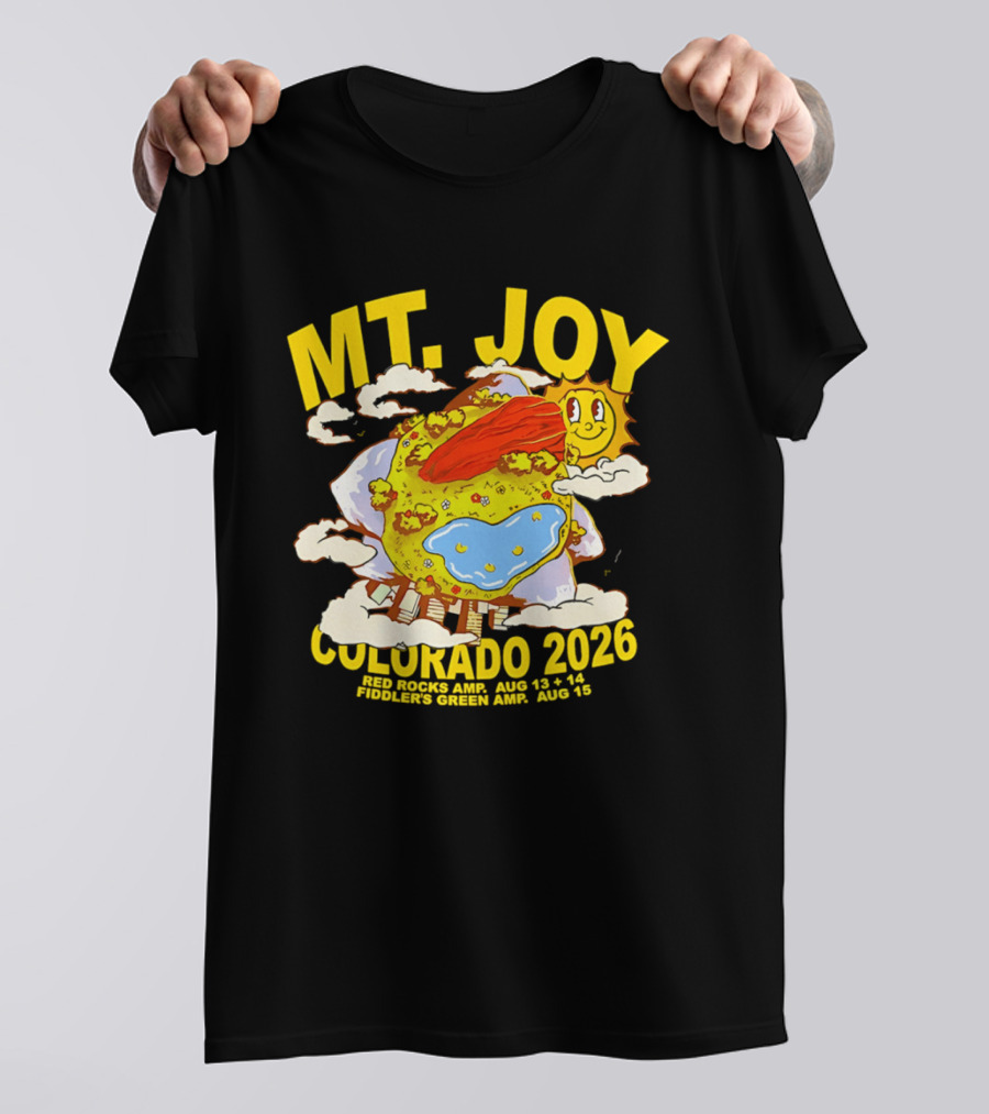 MT. Joy Colorado 2026 Red Rocks Amphitheater August 13 14 Fiddler's Green August 15 T-Shirt