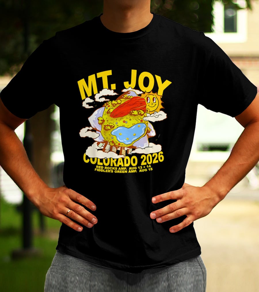 MT. Joy Colorado 2026 Red Rocks Amphitheater August 13 14 Fiddler's Green August 15 T-Shirt