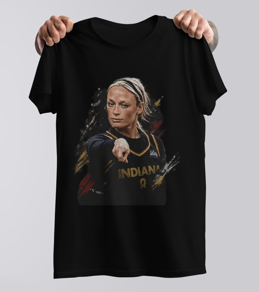 Indiana Basketball Sophie Cunningham Pointing Gesture 8 Jersey T-Shirt