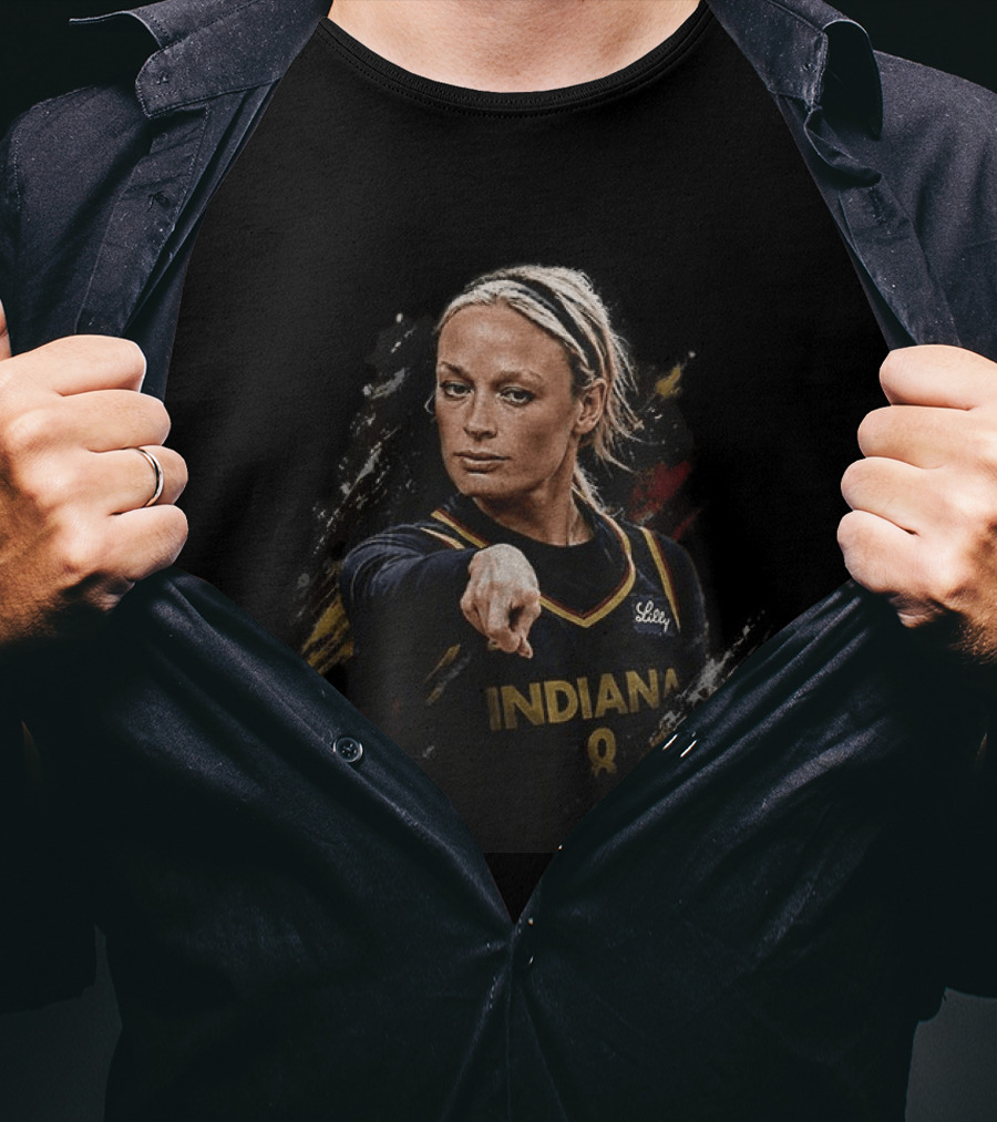 Indiana Basketball Sophie Cunningham Pointing Gesture 8 Jersey T-Shirt