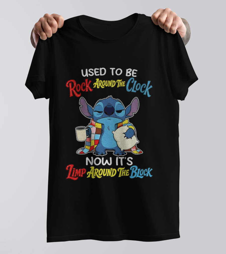 Stitch Used To Be Rock Around The Now It's Limp Around The Block T-Shirt
