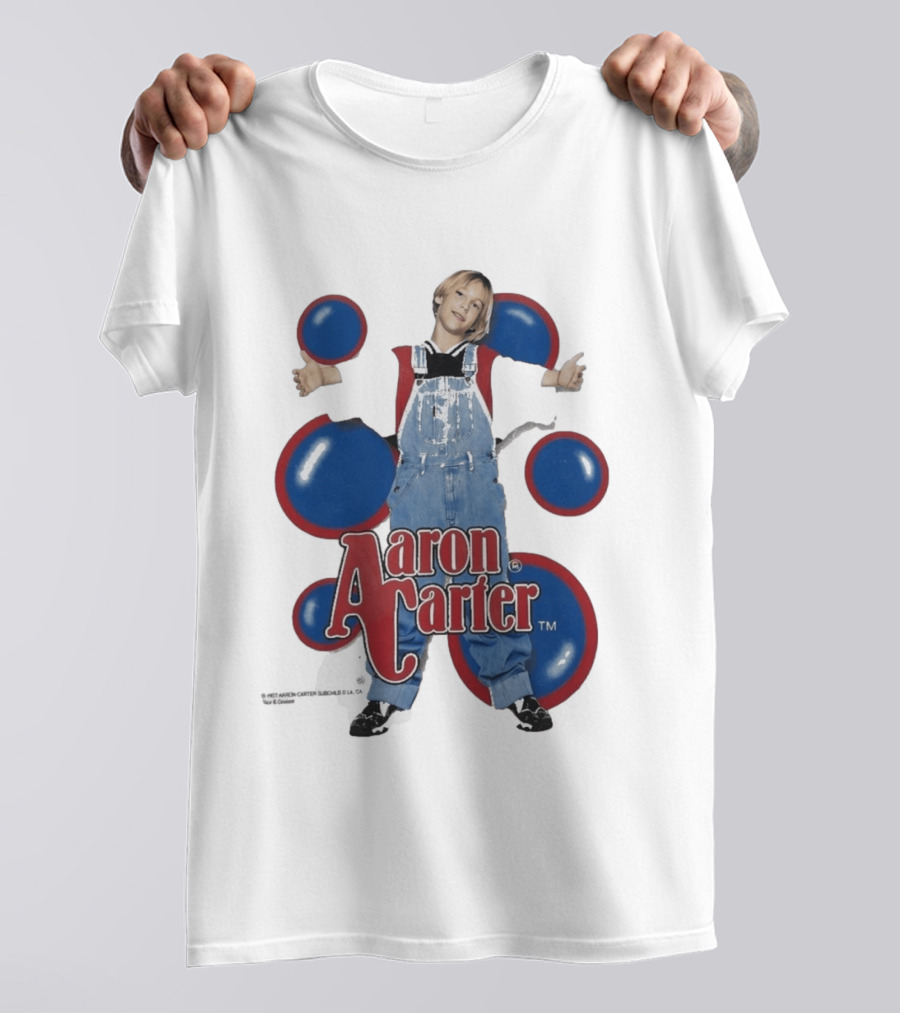 Aaron Carter 90s Overalls Style Pop Music Nostalgia T-Shirt