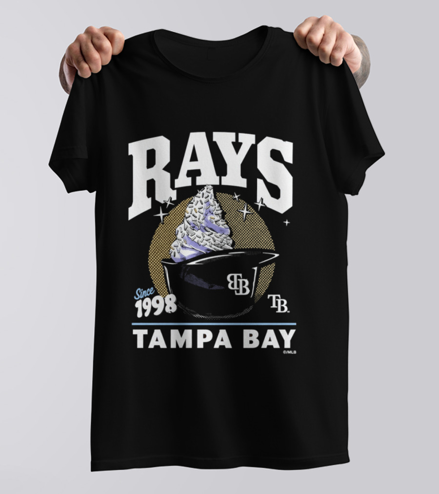 Rays Tampa Bay Since 1998 Ice Cream 2026 TB Cup T-Shirt