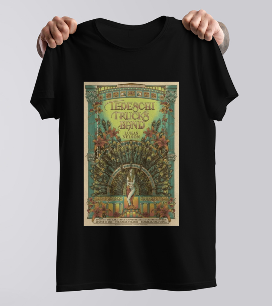 Tedeschi Trucks Band Lukas Nelson August 17 2026 The Greek Theatre Berkeley California T-Shirt