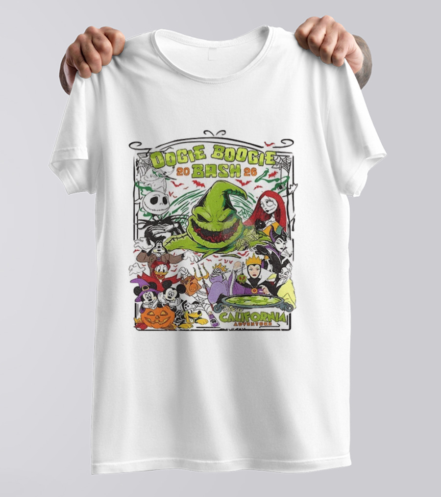 Oogie Boogie Bash 2026 Disney California Adventure Halloween Characters T-Shirt