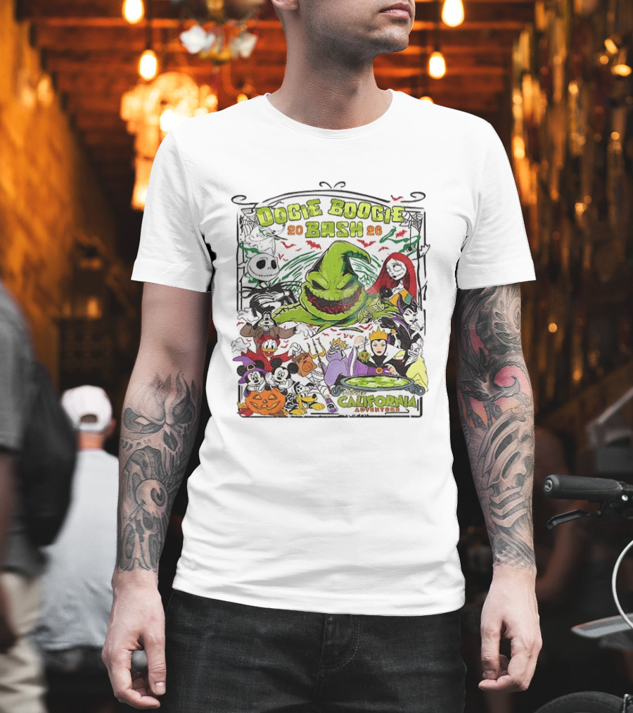 Oogie Boogie Bash 2026 Disney California Adventure Halloween Characters T-Shirt