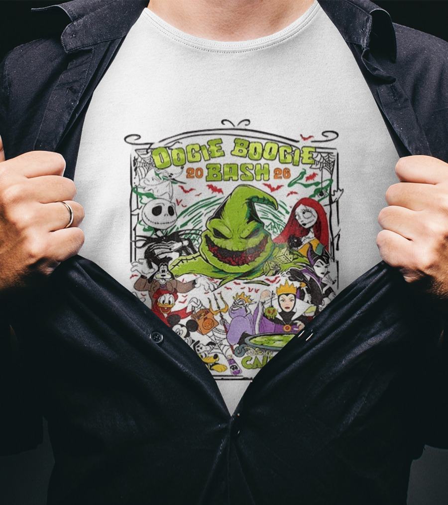Oogie Boogie Bash 2026 Disney California Adventure Halloween Characters T-Shirt